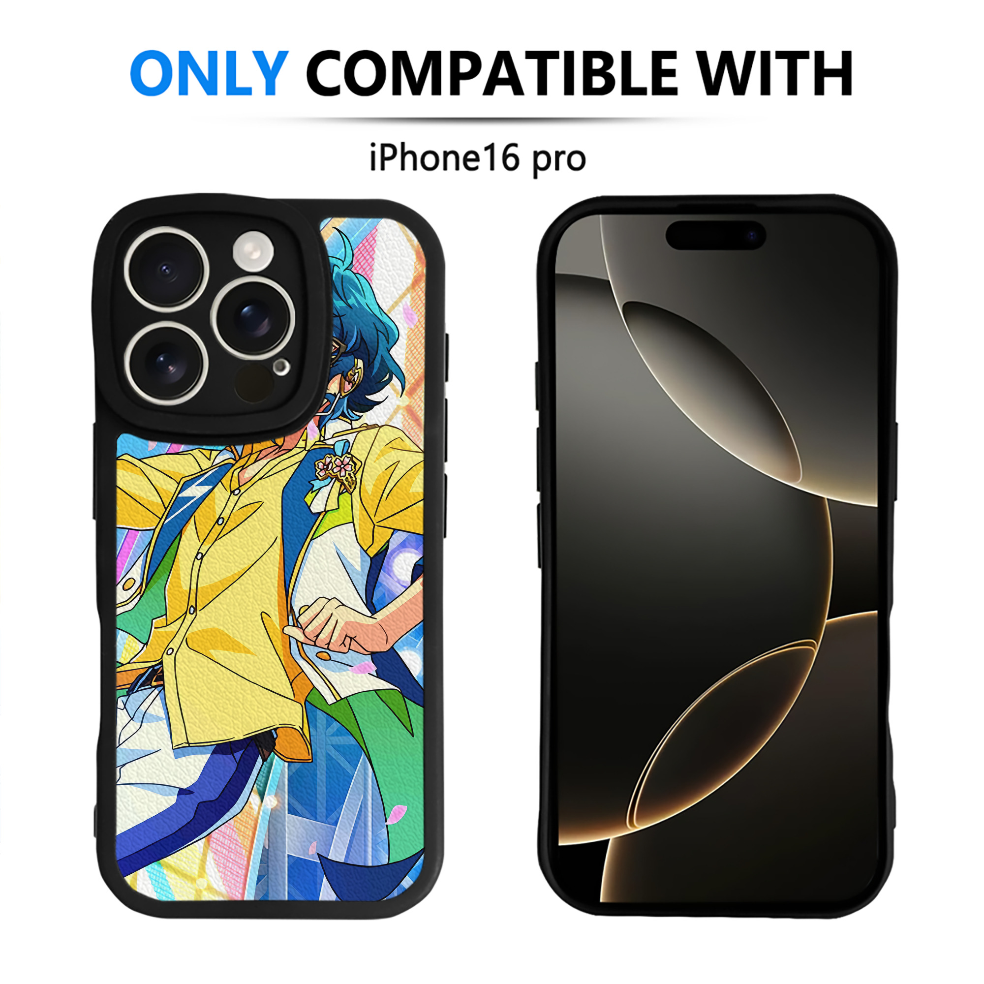（画像用） あんさんぶるスターズ! Ensemble Stars 【iPhone 16シリーズ対応】シリコンスマホケース（レザー調） 材質：シリコン